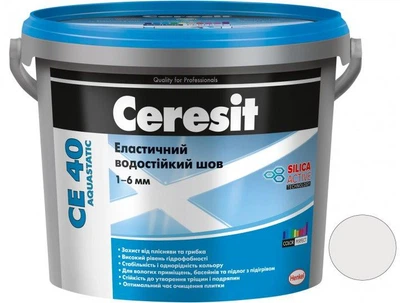 Затирка Ceresit CE 40 Aquastatic Эластичный водостойкий шов 2кг натура 41