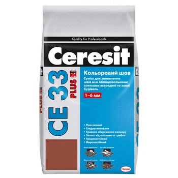 Фуга Ceresit CE 33 Plus Цветной шов 2кг клинкер 134