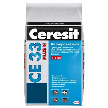 Фуга Ceresit CE 33 Plus Цветной шов 2кг небесно-синий 181
