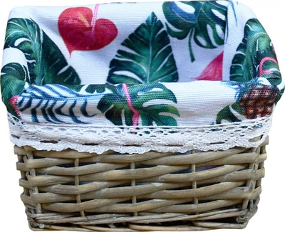 Кошик плетений Natural House Tropics темний 18х15х11 см (FB-53S)