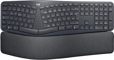 Клавіатура бездротова Logitech Ergo K860 RF Wireless + Bluetooth Graphite (920-009167)