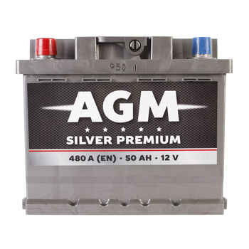 Автомобильный аккумулятор AGM Silver Premium 6CT 50Ah Низкий L+