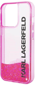 Панель Karl Lagerfeld Liquid Glitter Elong для Apple iPhone 14 Pro Max Pink (3666339091613)