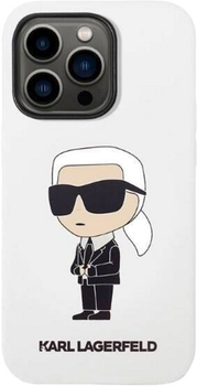 Панель Karl Lagerfeld Silicone Ikonik для Apple iPhone 14 Pro Max White (3666339086633)