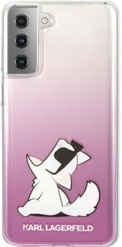 Панель Karl Lagerfeld Choupette Fun для Samsung Glalaxy S21 Ultra Pink (3700740496985)