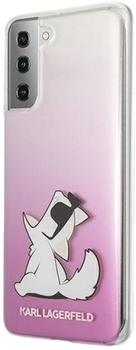 Панель Karl Lagerfeld Choupette Fun для Samsung Glalaxy S21 Plus Pink (3700740496978)