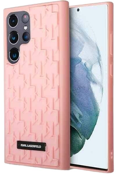 Панель Karl Lagerfeld 3D Monogram для Samsung Galaxy S23 Ultra Pink (3666339117993)