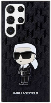 Etui Karl Lagerfeld Saffiano Monogram Ikonik do Samsung Galaxy S23 Ultra Black (3666339117849)