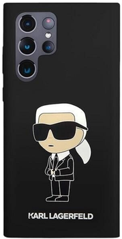 Панель Karl Lagerfeld Silicone Ikonik для Samsung Galaxy S23 Ultra Black (3666339114657)