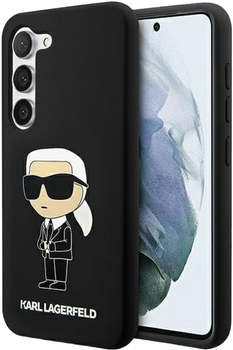 Панель Karl Lagerfeld Silicone Ikonik для Samsung Galaxy S23 Plus Black (3666339114640)