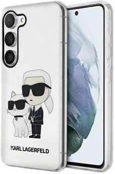 Панель Karl Lagerfeld Glitter Karl&Choupette для Samsung Galaxy S23 Transparent (3666339114695)