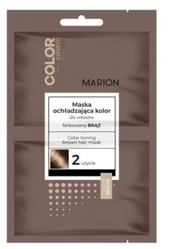 Maska do włosów Marion Color Esperto ochładzająca kolor do włosów farbowanych na brąz 2x20 ml (5902853065265)