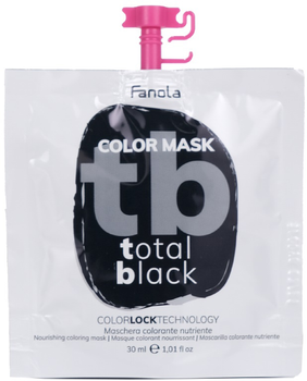 Maska do włosów Fanola Color Mask koloryzująca Total Black 30 ml (8008277761060)