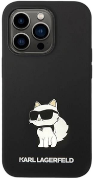 Etui Karl Lagerfeld Silicone Choupette MagSafe do Apple iPhone 14 Pro Black (3666339087746)