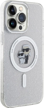 Etui Karl Lagerfeld Karl&Choupette Glitter MagSafe do Apple iPhone 14 Pro Max Transparent (3666339162740)