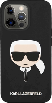 Панель Karl Lagerfeld Silicone Karl Head Magsafe для Apple iPhone 14 Pro Max Black (3666339078027)
