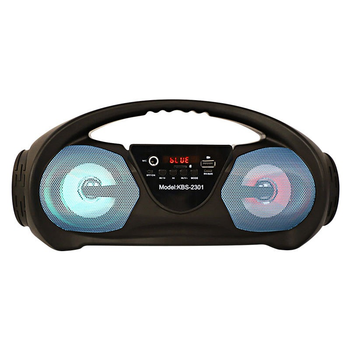 Портативная Bluetooth колонка KBS-2301 1200 мАч AUX, карта памяти Micro SD Чёрная