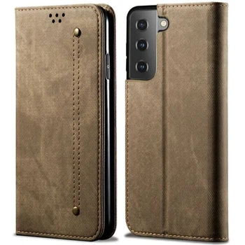 Чехол-книжка с кармашками UniCase Jeans Wallet для Samsung Galaxy S21 (G991) - Khaki