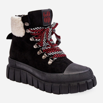 Жіночі зимові черевики високі Ralotta 36 Чорні (5905677013818)