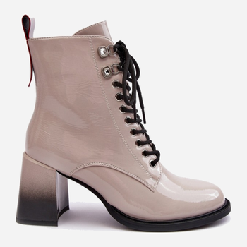 Жіночі зимові черевики високі S.Barski D&A MR870-06 39 Світло-сірі (5905677949605)