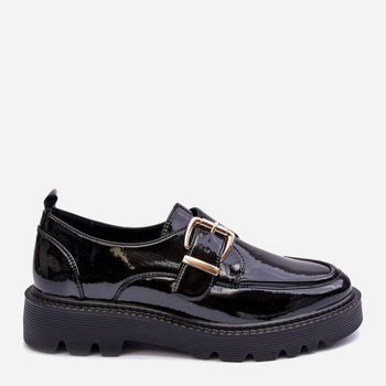 Loafersy damskie lakierowane Vinceza Meara 37 Czarne (5905677924824)