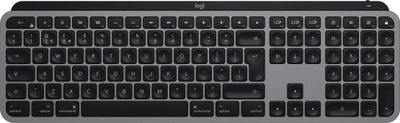 Клавіатура бездротова Logitech MX Keys для RF Wireless + Mac Bluetooth Black (920-009553)