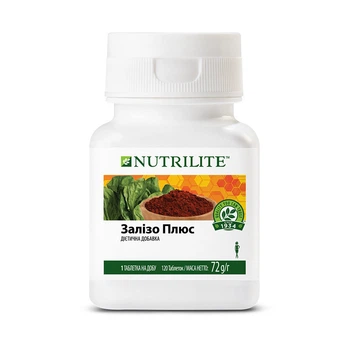 Вітаміни Залізо плюс NUTRILITE AMWAY Амвей Емвей 120 таблеток (100295)