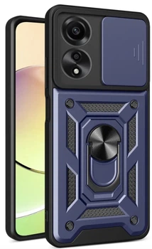 Чехол Camshield c кольцом-подставкой на OPPO A38 dark blue