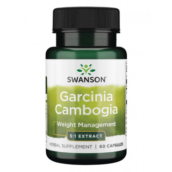 Гарцинія камбоджійська екстракт Swanson Garcinia Cambogia 5:1 Extract 80 mg 60 капсул