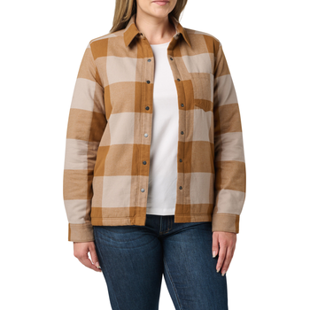 Сорочка 5.11 Tactical Louise Shirt Jacket Pecan Check XS (38085-1044)