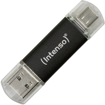 Pendrive Intenso Twist Line 128GB USB Type-A + USB Type-C Black (4034303031290)