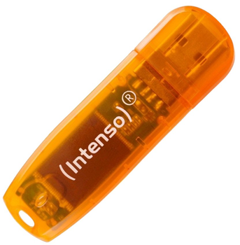 Флеш пам'ять Intenso Rainbow Line 64GB USB 2.0 Transparent-Orange (4034303015924)