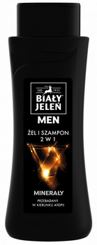 Żel & szampon Biały Jeleń For Men hipoalergiczny 2 w 1 z minerałami 300 ml (5900133009978)