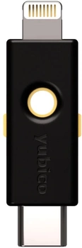 Klucz bezpieczeństwa Yubico 5Ci USB-C + Lightning Black (5060408461969)