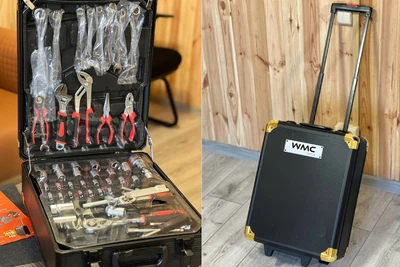 Набір інструментів WMC TOOLS 408 предметів з тріскачкою (в валізі) TRG-194270