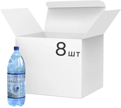 Упаковка минеральной воды газированной Каліпсо 1 л х 8 бутылок (4820081580408)