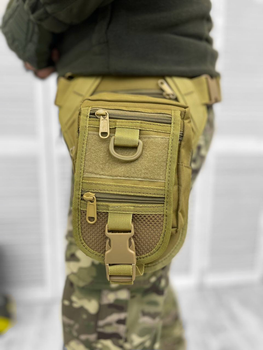 Сумка тактична на стегно Tactical bag Coyote