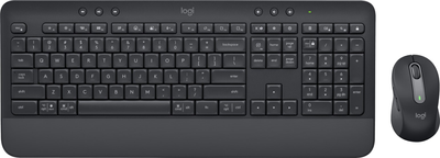 Zestaw bezprzewodowy Logitech Signature MK650 Keyboard Mouse Combo for Business Wireless DEU Black (920-010994)
