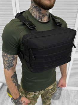 Тактична нагрудна сумка розвантажувальна Tactical Bag Black