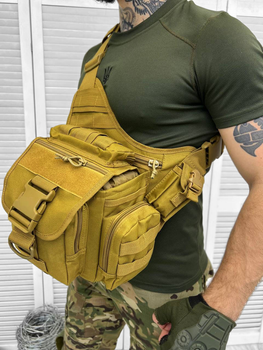 Сумка тактична через плече Elite Tactical Bag Coyote