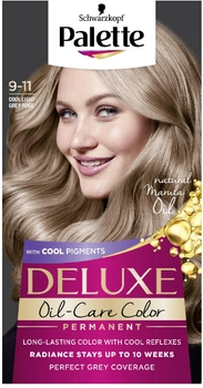 Trwała farba do włosów Palette Deluxe Oil-Care Color z mikroolejkami 9-11 Cool Light Grey Rose (9000101714739)
