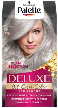 Trwała farba do włosów Palette Deluxe Oil-Care Color z mikroolejkami U71 Frosty Silver (9000101267303)
