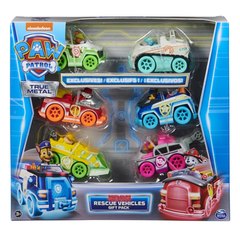 Zestaw prezentowy Spin Master Psi Patrol Die-Cast Neon (778988422601)