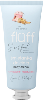 Сметанка для тіла Fluff Body Cream зволожуюча Персик та Карамель 150 мл (5902539711103)