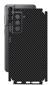 Захисна плівка StatusSKIN для Samsung Galaxy S21 5G (G991) Корпус Вініл Карбон чорний