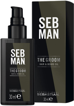 Olejek jojoba do włosów Sebastian Professional Sebman The Groom Hair & Beard Oil 30 ml (3614226734457)