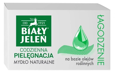 Mydło Biały Jeleń Łagodzenie hipoalergiczne na bazie olejów roślinnych Ekstremalne Nawilżenie 85 g (5900133012770)