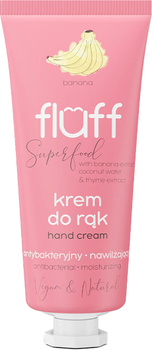 Krem do rąk Fluff Superfood Hand Cream antybakteryjny Banan 50 ml (5902539713077)