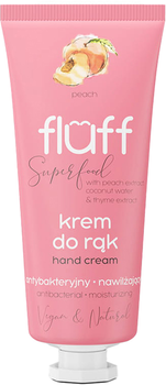 Крем для рук Fluff Superfood Hand Cream антибактеріальний Персик 50 мл (5902539713084)