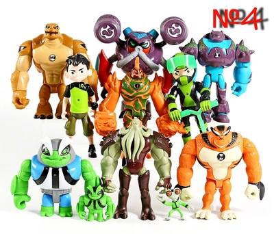 Игровой набор фигурок Ben 10. 11 фигурок героев Бен 10, размер 3-13 см + Свет